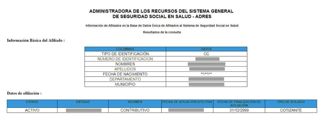 Certificado de afiliacion compensar