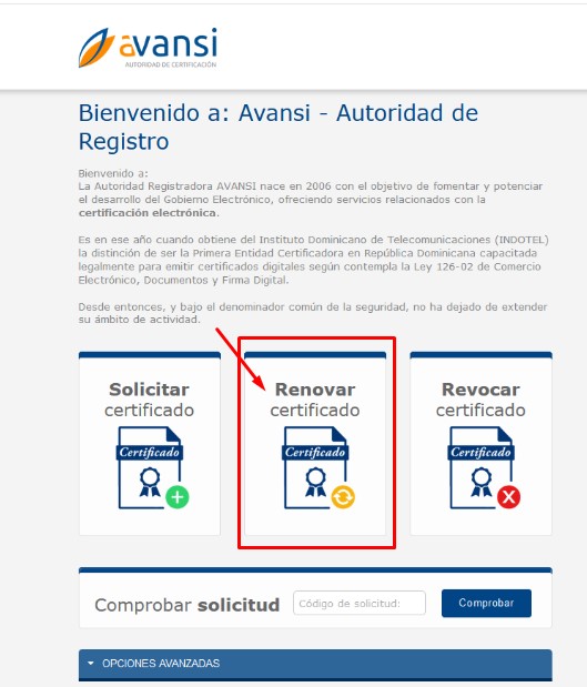 Renovacion de certificado de sello digital