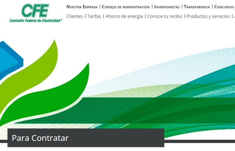 Contrato cfe en linea