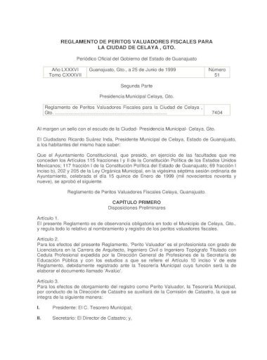 Reglamento del registro civil del estado de guanajuato