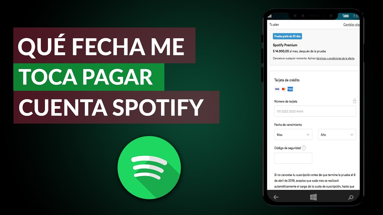 Metodos de pago spotify