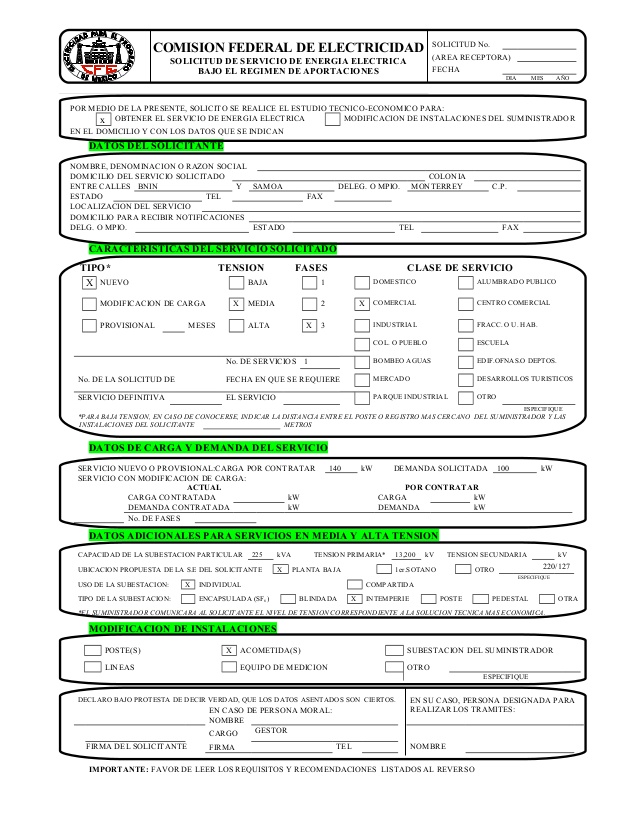 Requisitos para dar de baja contrato de luz cfe