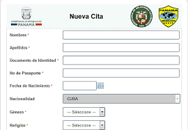 Formularios de solicitud de visa