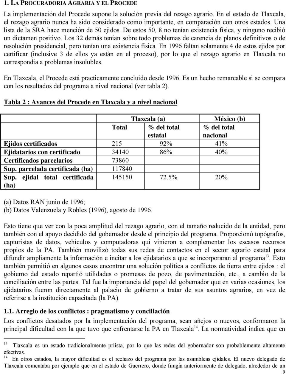 Certificado parcelario ejemplo