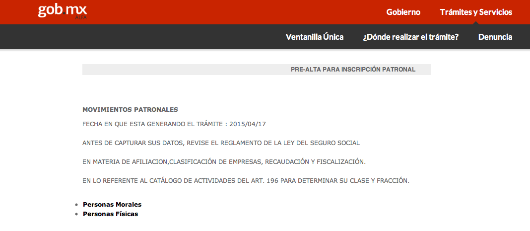Como sacar el registro patronal
