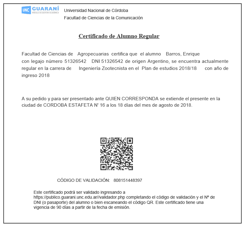 Como hacer un certificado de estudio
