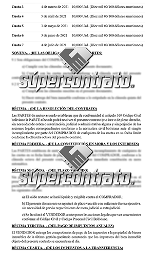 Formato de contrato de compraventa de inmueble