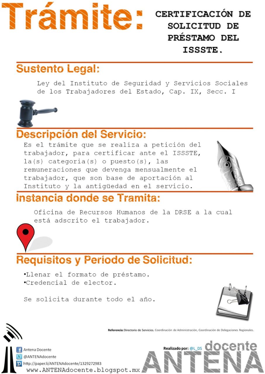 Solicitud de prestamo issste