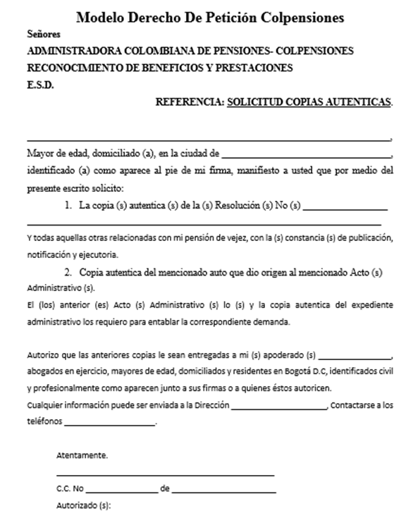 Ejemplos de derecho de peticion en salud