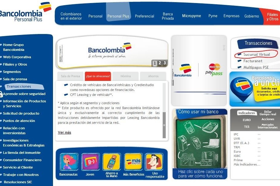 Como hacer un avance con tarjeta de credito bancolombia
