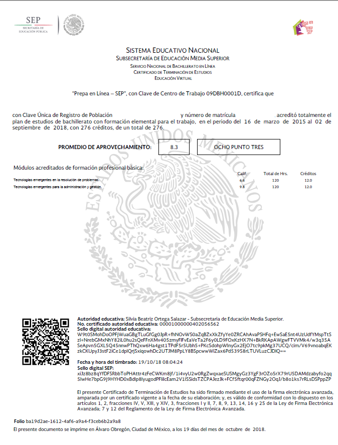 Validar certificado de prepa