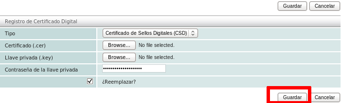 Certificado .cer
