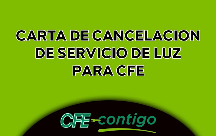 Formato de solicitud de servicio de energia electrica cfe