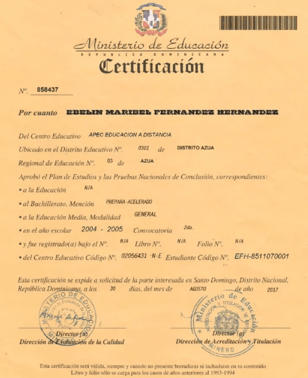 Certificado de bachillerato en linea