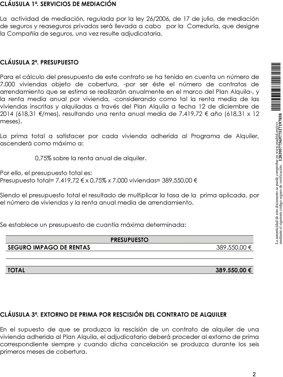 Rescisión de contrato de alquiler