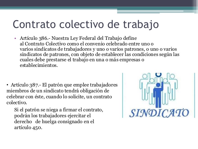 Conclusion de contrato colectivo de trabajo