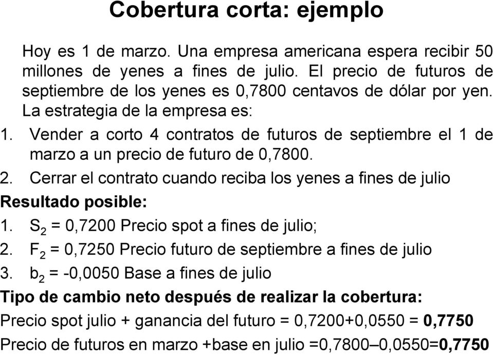 Contrato de futuros ejemplo