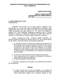 Contrato de arrendamiento puebla