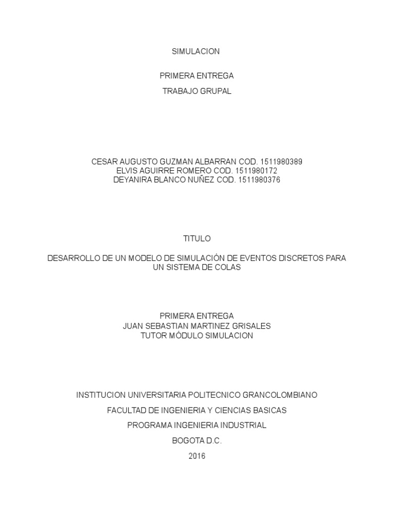 Politecnico grancolombiano ingenieria industrial