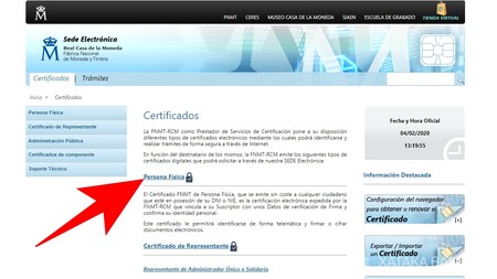 Comprobante de renovación del certificado digital de firma electrónica