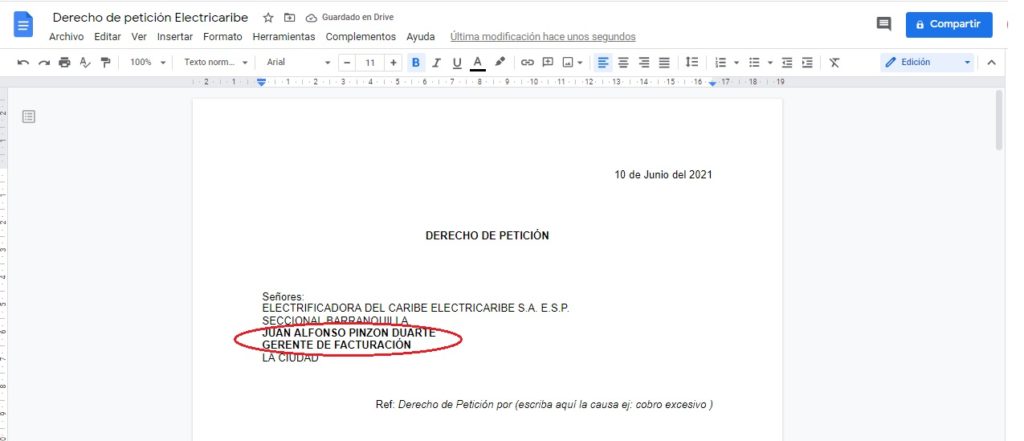 Como hago un derecho de peticion