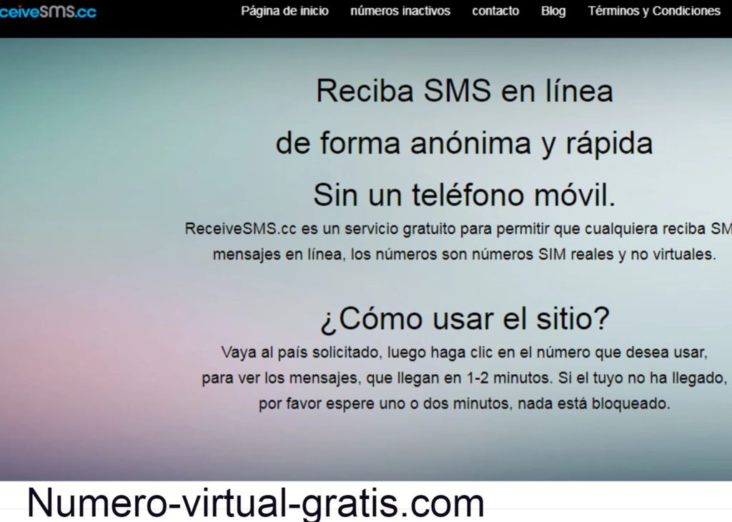 Recibir sms online gratis y sin registro