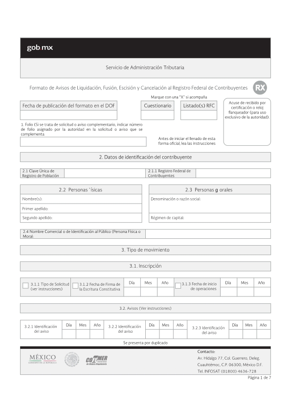 Ejemplo de escrito libre para tramitar el rfc