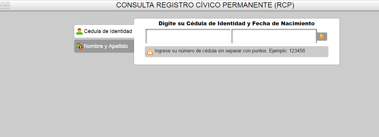 Cedula de registro y actualizacion de datos