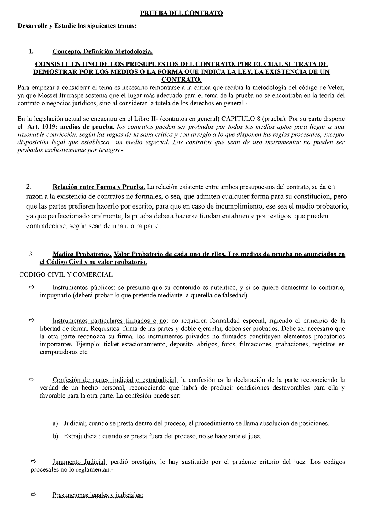 Ejemplo de contrato formal