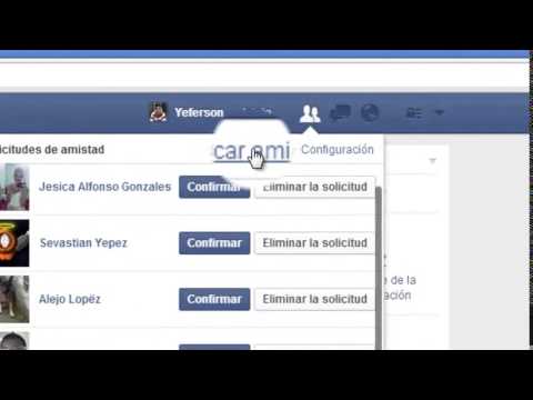 Facebook solicitud de amistad
