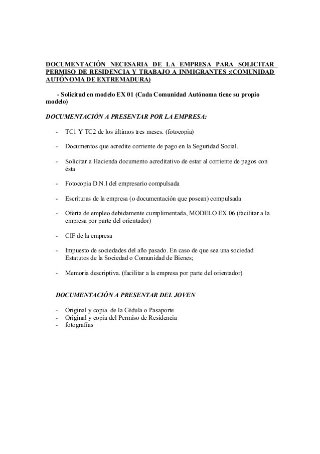 Solicitar permiso de trabajo