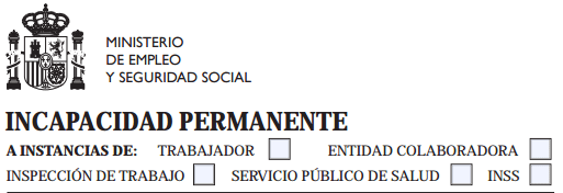 Certificado de discapacidad permanente