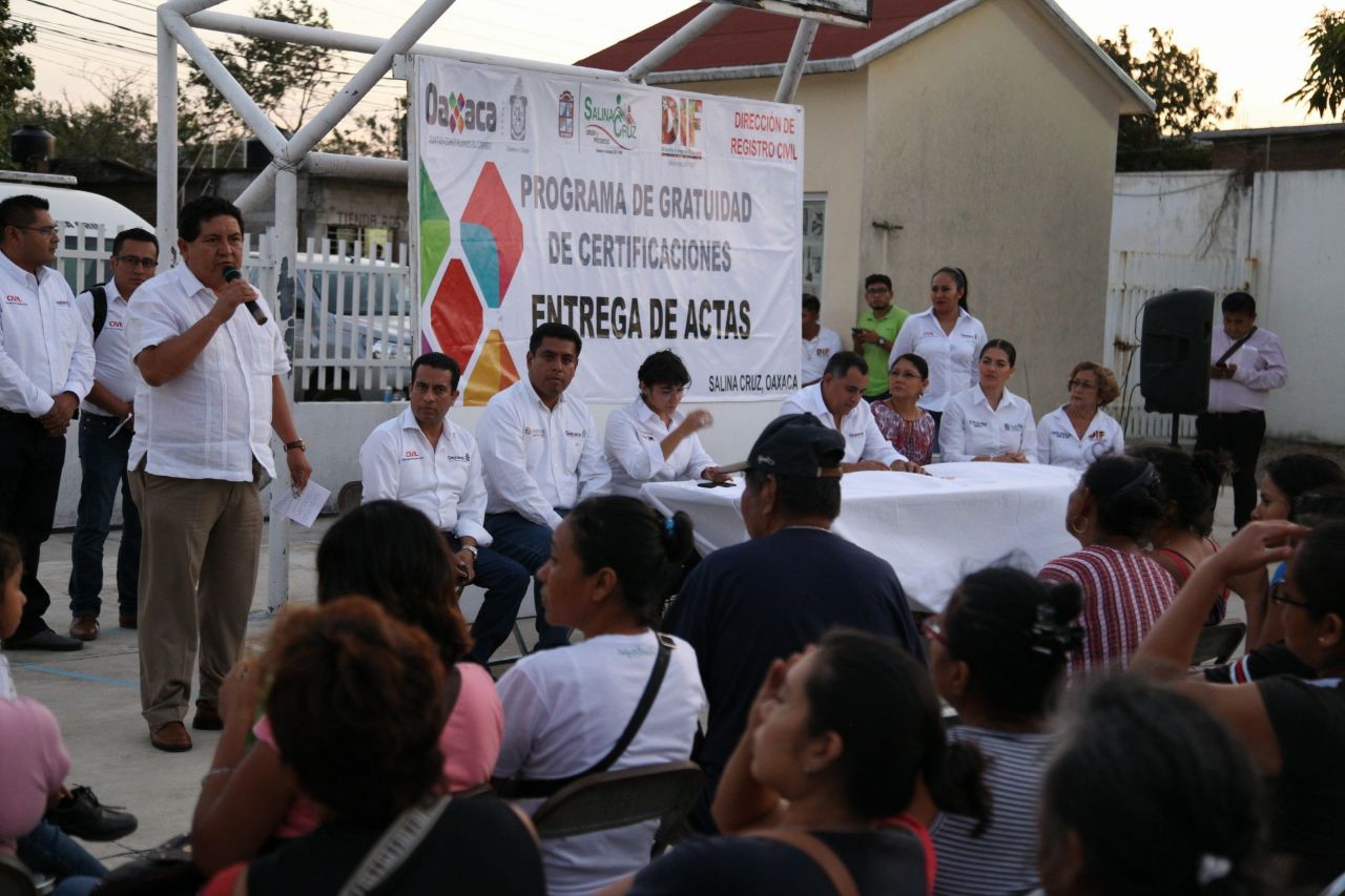 Registro civil salina cruz
