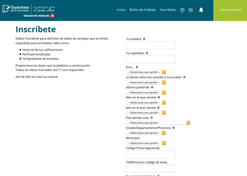 Capacitate para el empleo certificado