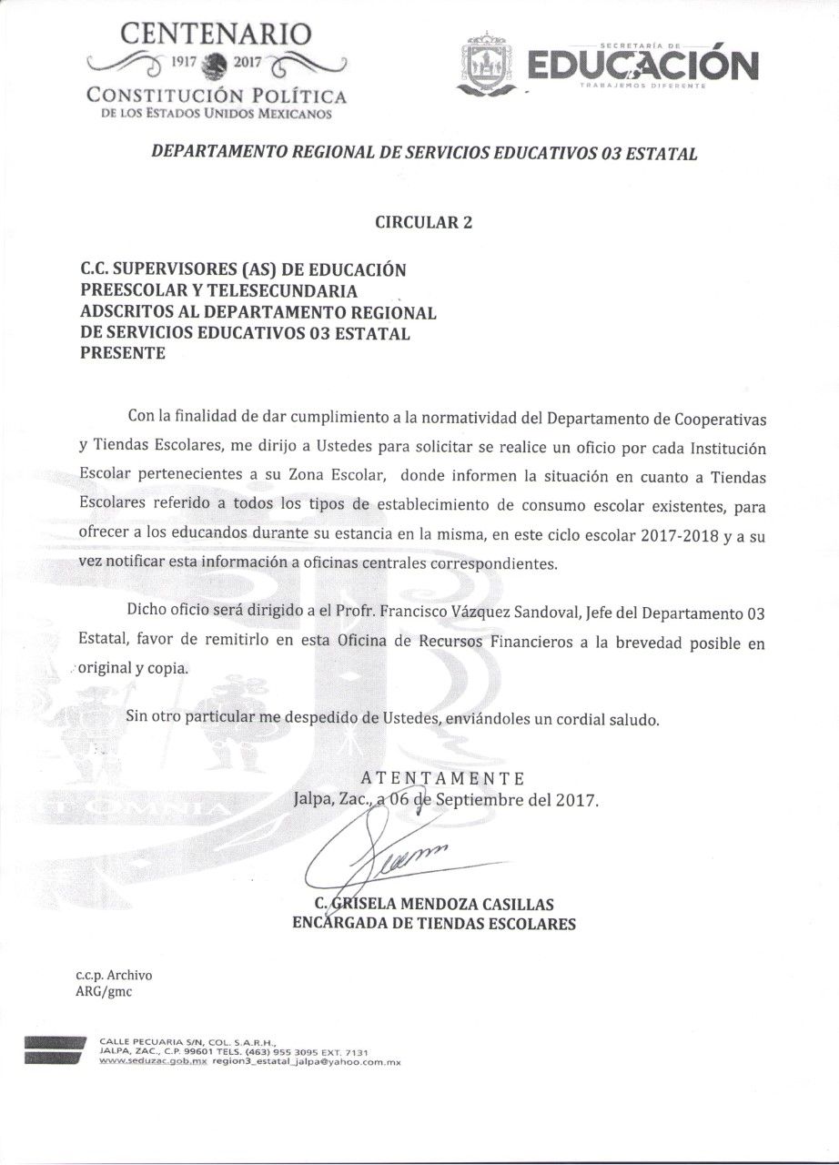 Solicitud de cooperativa escolar