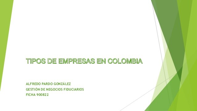Tipos de empresa colombia