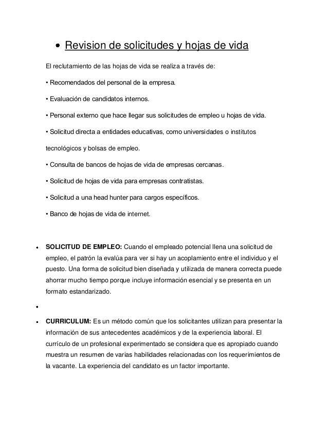 Formato de requisitos para contratacion de personal
