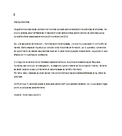Ejemplos de cartas para solicitar una beca