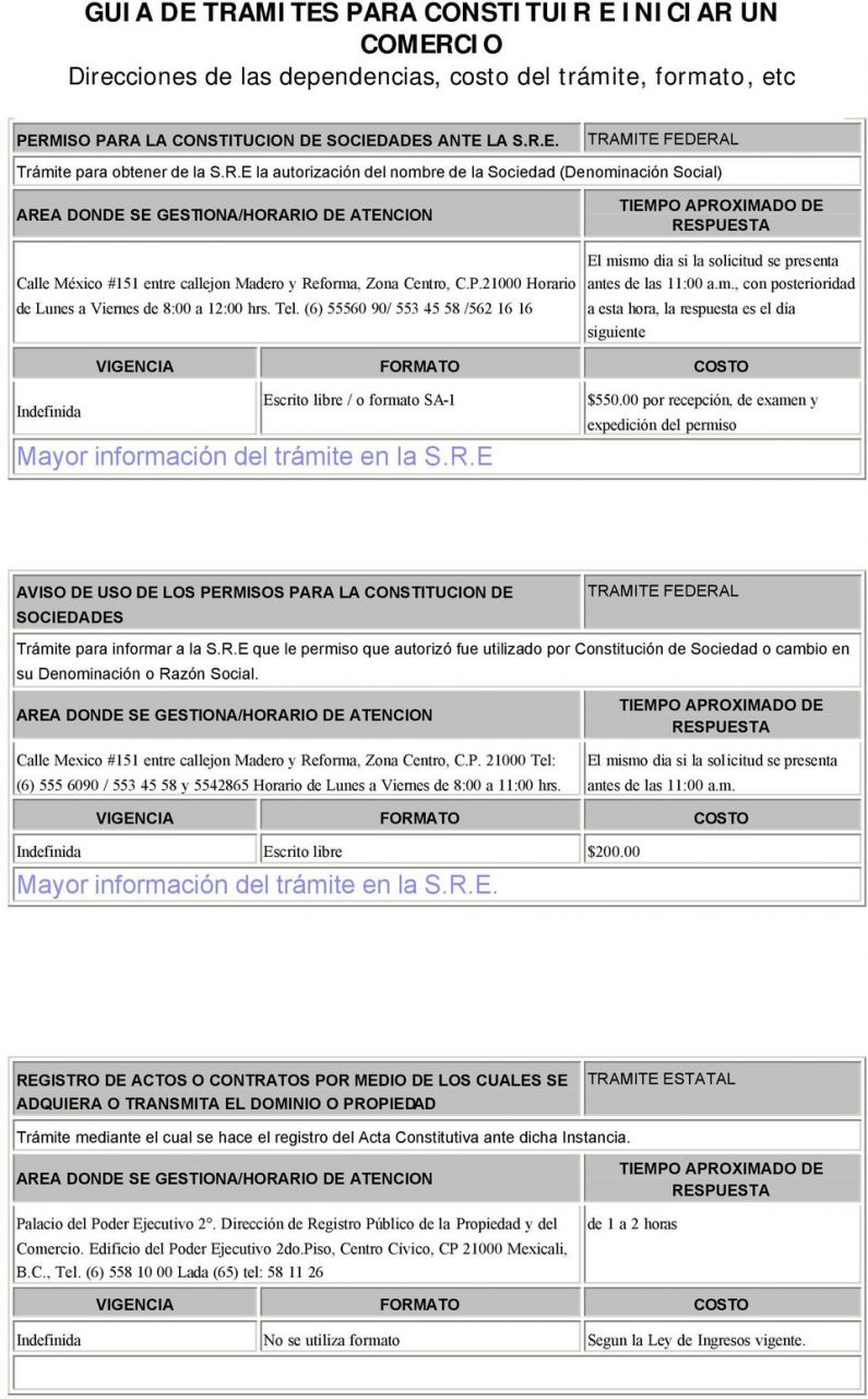 Solicitud de permiso de constitucion de sociedad secretaria de economia