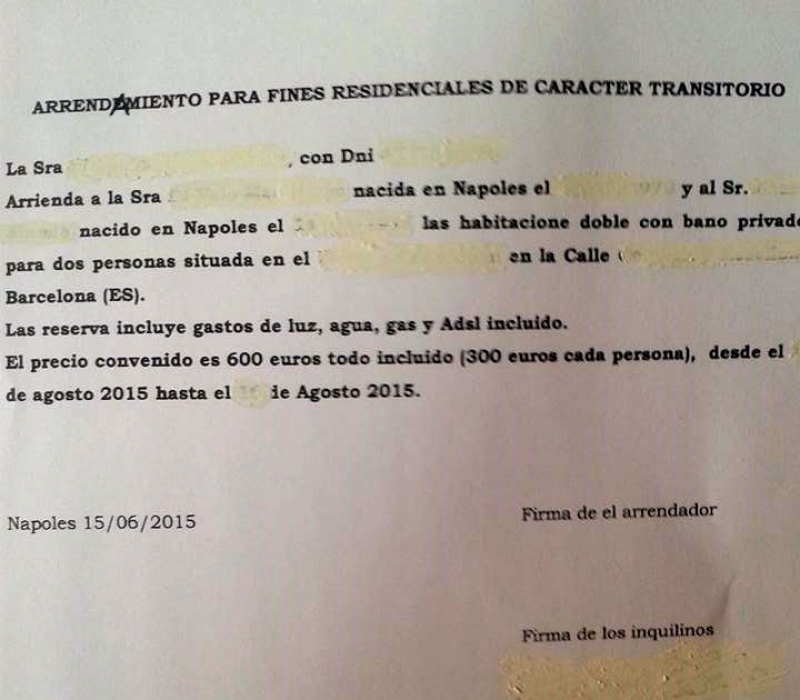 Contrato de arrendamiento de inmueble