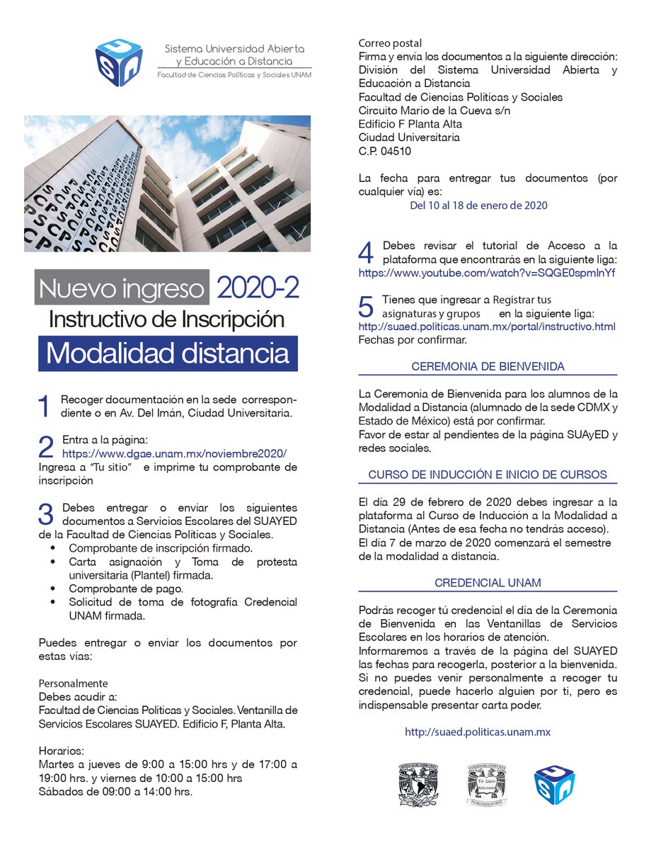Comprobante inscripcion unam