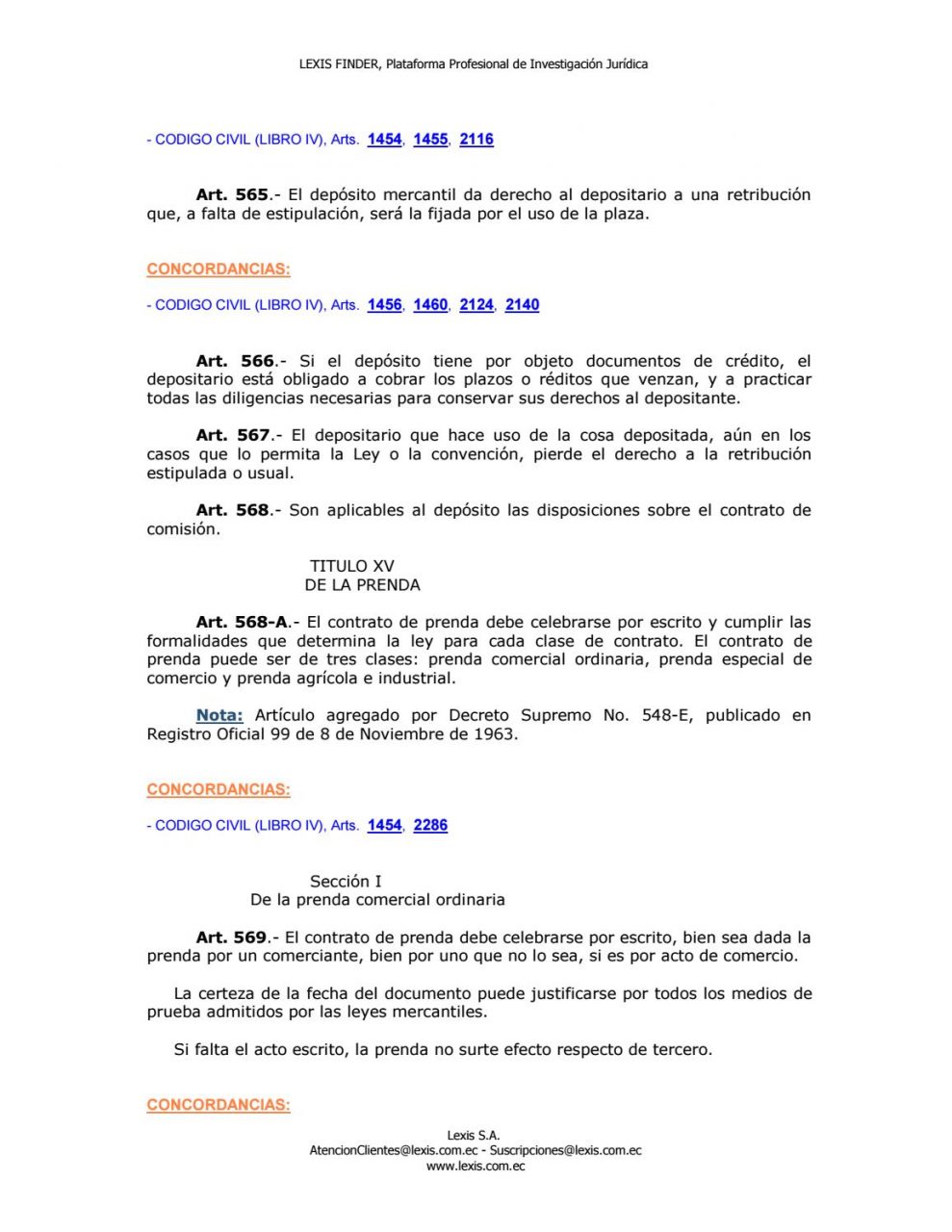Contrato de prenda mercantil