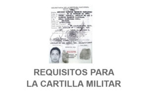 Requisitos para solicitar la cartilla militar