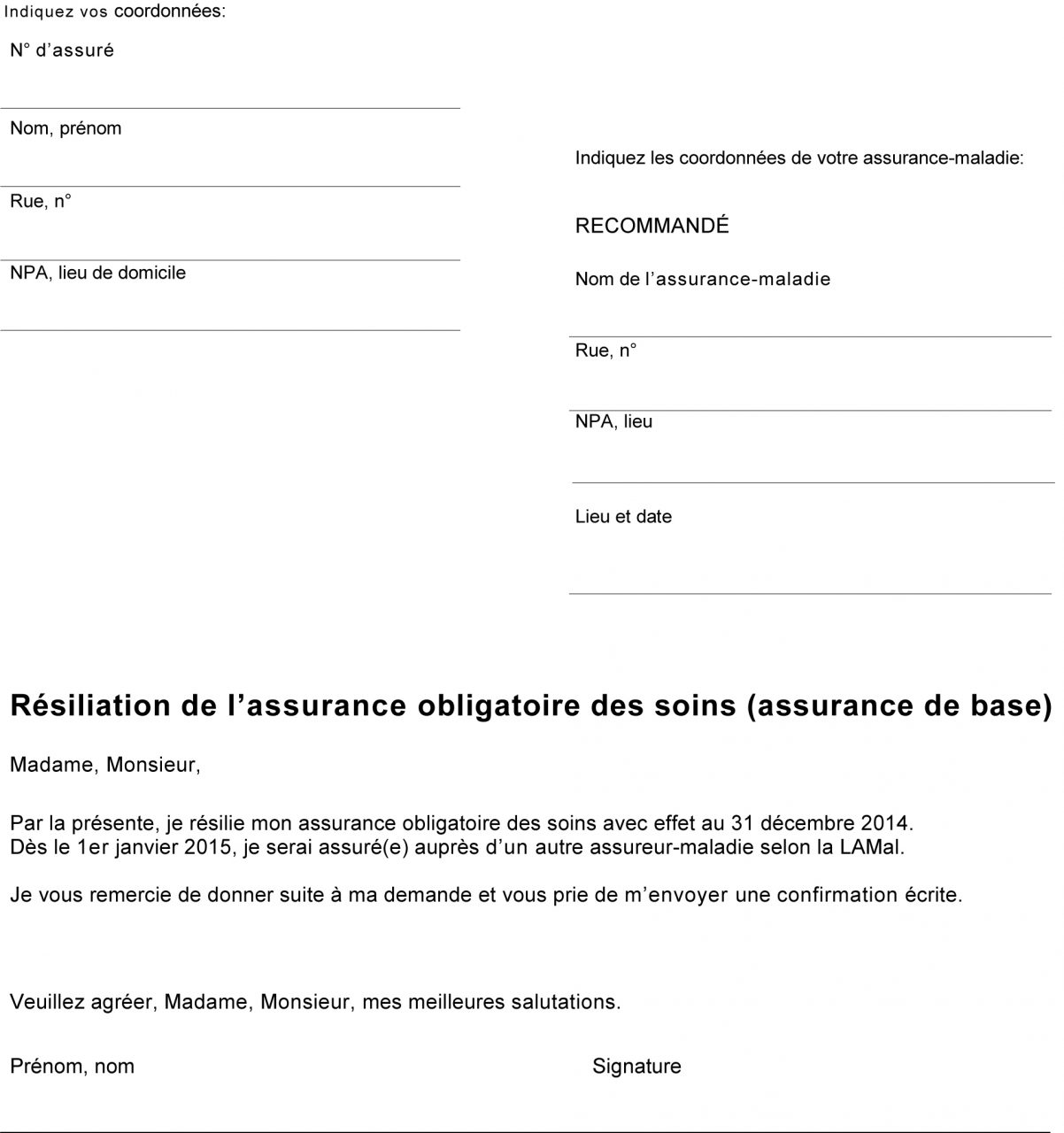 Modelo de carta para solicitar poliza de seguro