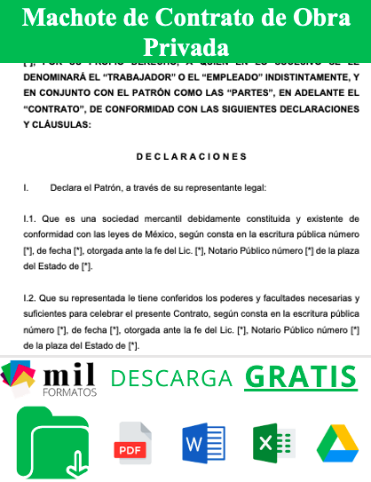 Contrato de obra publica en mexico
