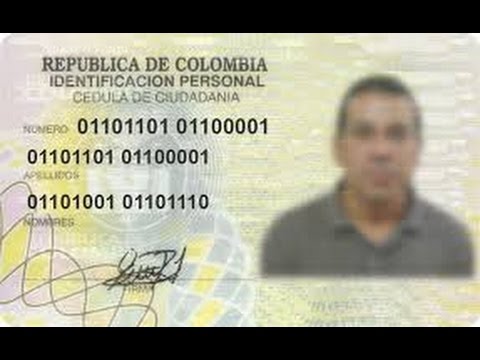 Numero de cedula colombia