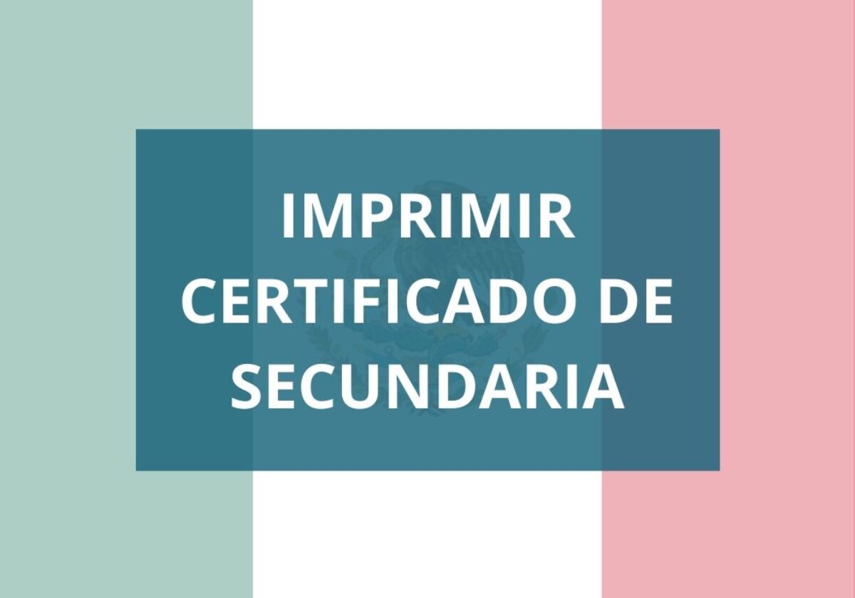 Certificado de secundaria tecnica