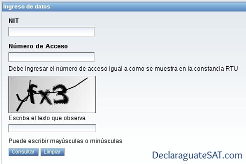 Numero de registro tributario