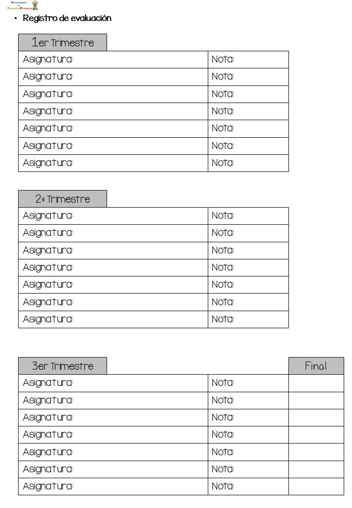 Registro de asistencia y evaluacion