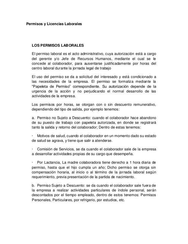 Carta de solicitud de permiso para faltar